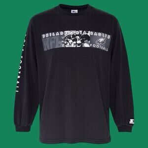 Vintage 90s Starter Philadelphia Eagles Shirt Youth XL Fits Adult XS S Made USA